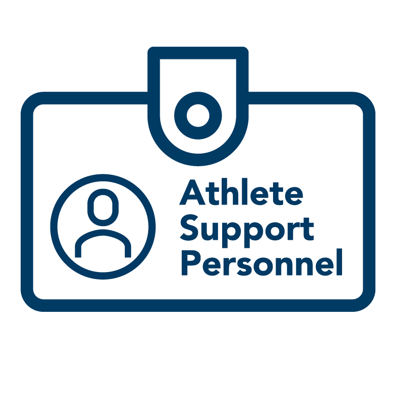 Athlete Support Personnel name tag icon